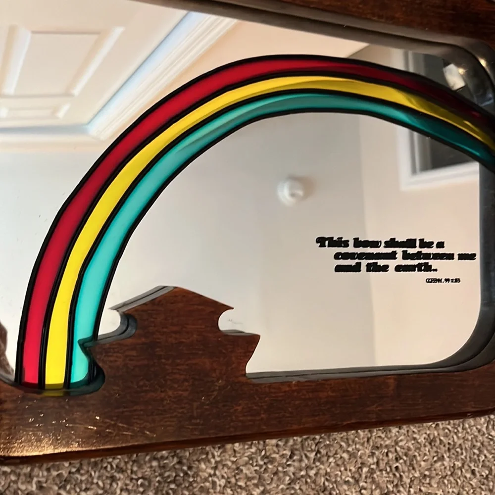 Noah’s Ark mirrored wall hanging